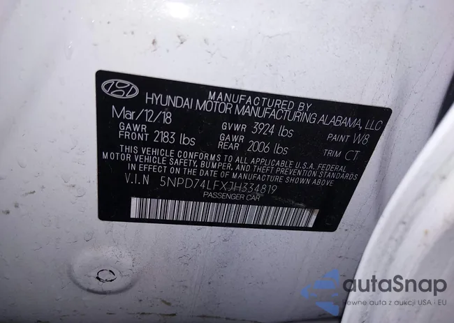 5NPD74LFXJH334819: 43824830