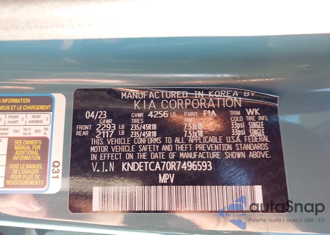 KNDETCA70R7496593: 43824872