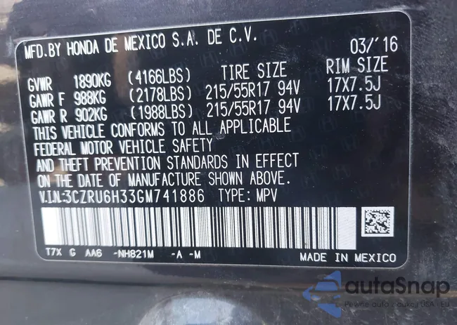 3CZRU6H33GM741886: 43824902