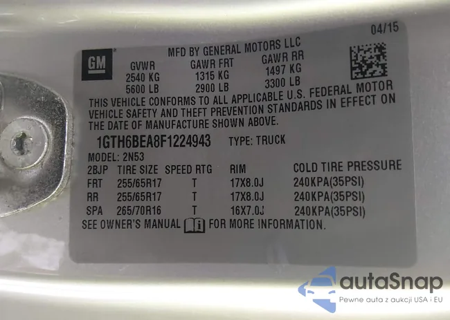 1GTH6BEA8F1224943: 43825924