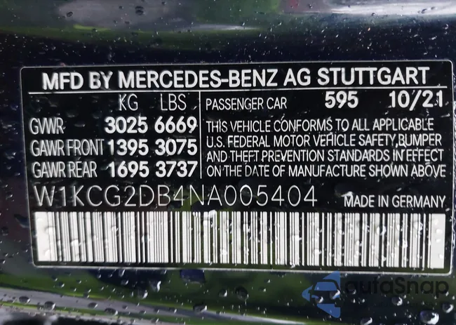 W1KCG2DB4NA005404: 43825963