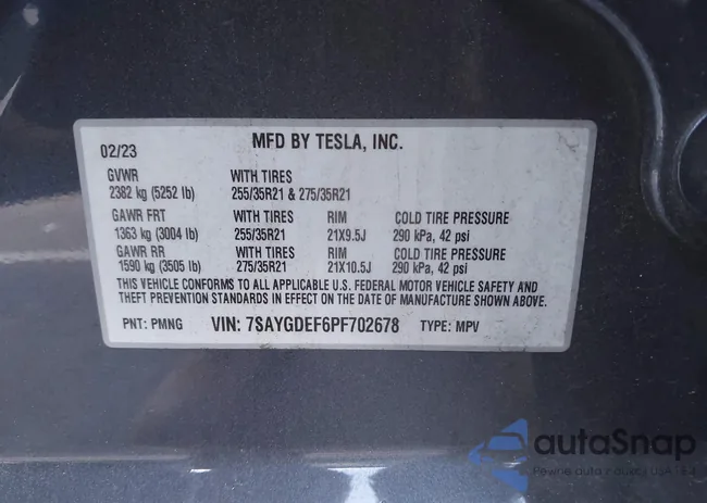 7SAYGDEF6PF702678: 43825969