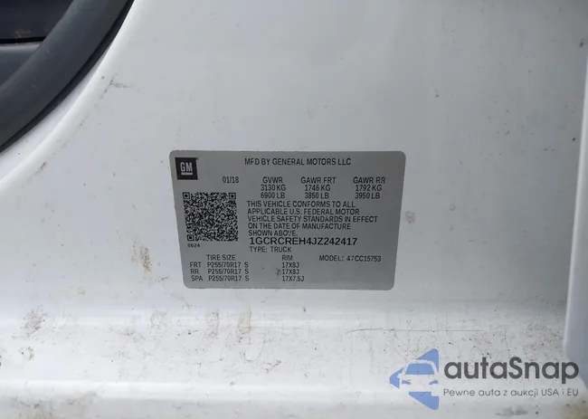 1GCRCREH4JZ242417: 43826158