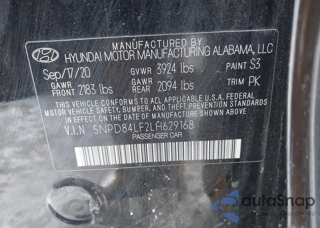 5NPD84LF2LH629168: 43826163