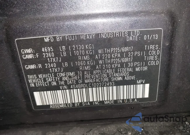 4S4BRDLC1D2272493: 43826398