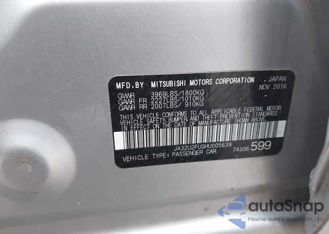 JA32U2FU0HU005639: 43826418