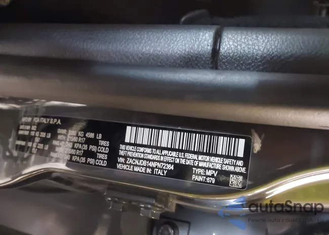 ZACNJDB14NPN72364: 43826424