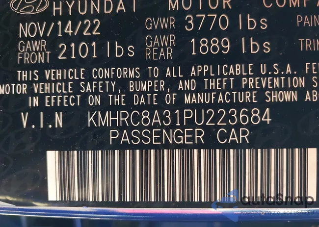 KMHRC8A31PU223684: 43826454