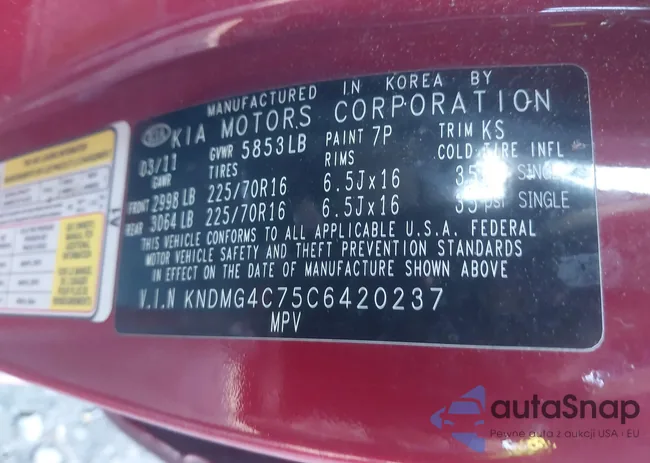 KNDMG4C75C6420237: 43825628