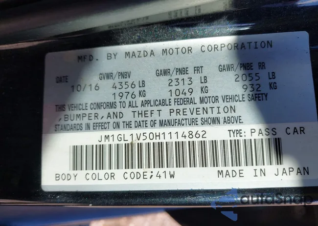 JM1GL1V50H1114862: 43825778