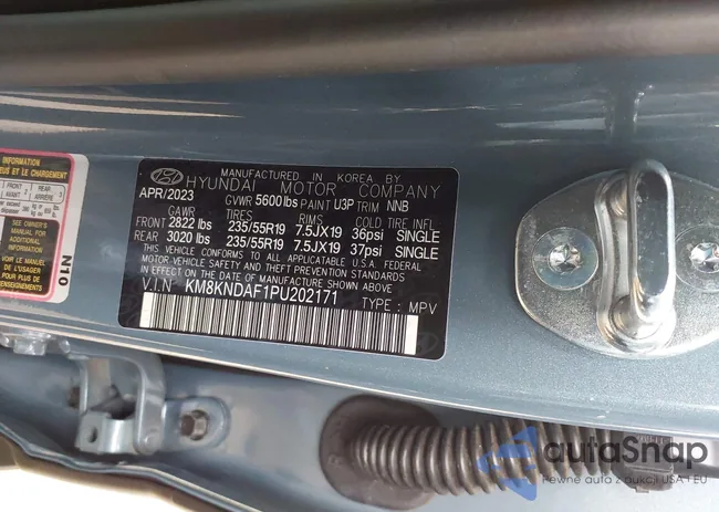 KM8KNDAF1PU202171: 43825828