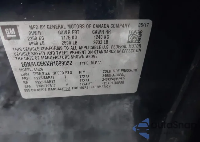 2GNALCEKXH1599052: 43825845