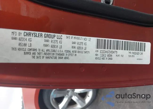 2C3CDXHG7DH594779: 43827007