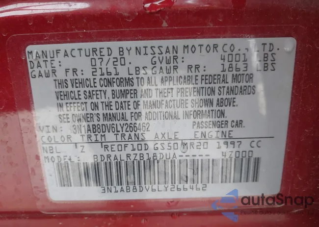 3N1AB8DV6LY266462: 43827388