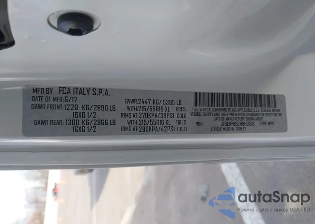 ZFBERFBB2H6H01313: 43826526