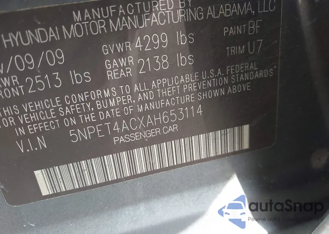 5NPET4ACXAH653114: 43826551