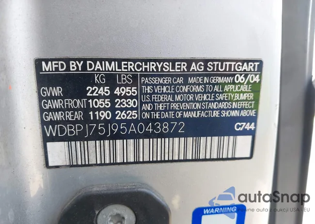 WDBPJ75J95A043872: 43826658