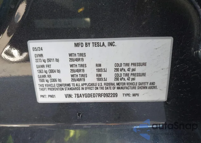 7SAYGDED7RF092209: 43826735