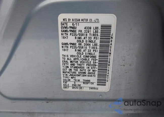 JN8AS5MT2BW184670: 43826867