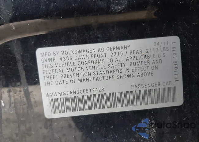 WVWMN7AN3CE512428: 43828247