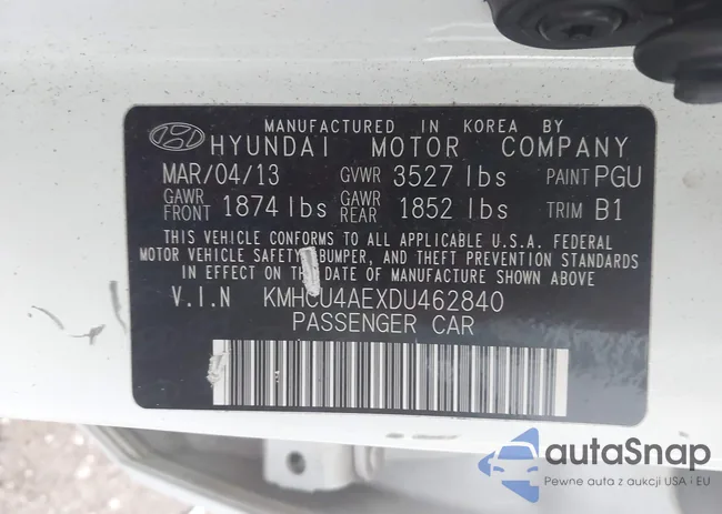 KMHCU4AEXDU462840: 43828498