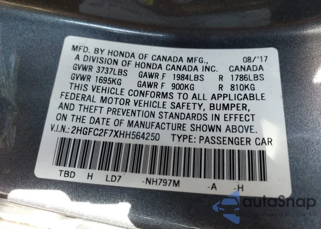 2HGFC2F7XHH564250: 43827691