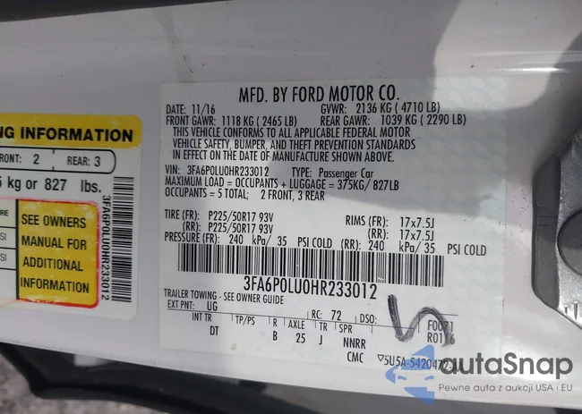 3FA6P0LU0HR233012: 43828949