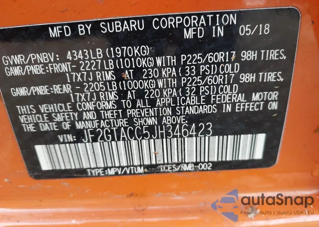 JF2GTACC5JH346423: 43828986