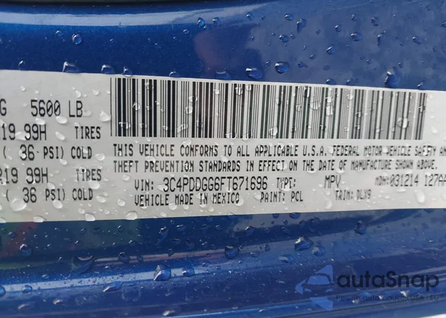 3C4PDDGG6FT671696: 43829174