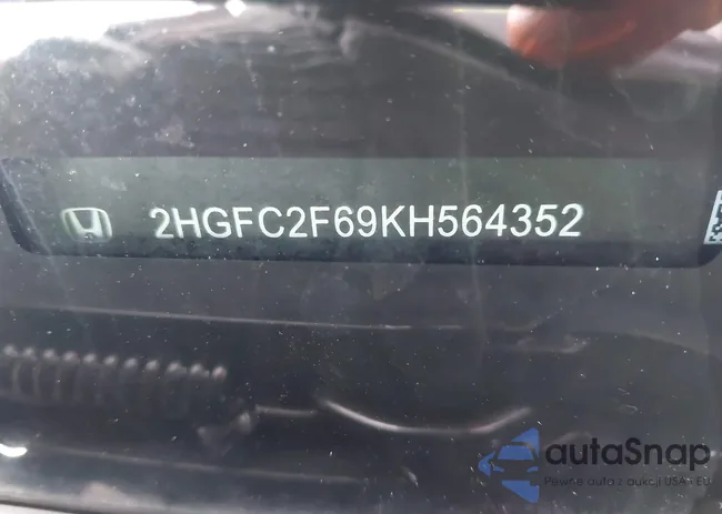 2HGFC2F69KH564352: 43829221