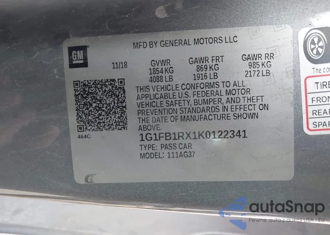 1G1FB1RX1K0122341: 43829355