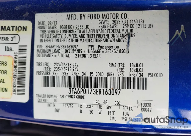 3FA6P0H73ER163097: 43828554