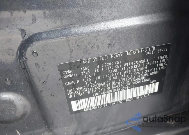 4S4BSENC5F3226718: 43830480