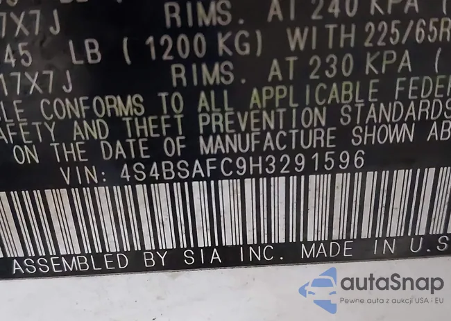 4S4BSAFC9H3291596: 43829518