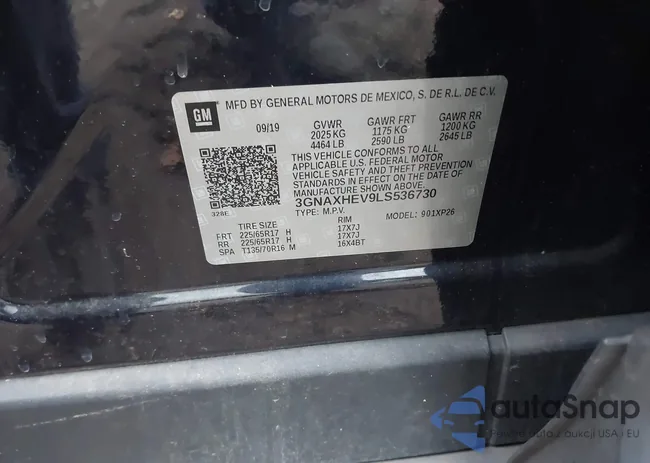 3GNAXHEV9LS536730: 43829573