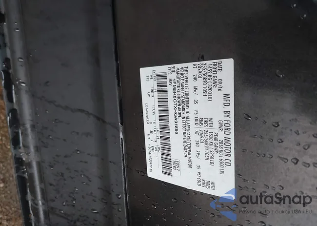 1FM5K8GTXHGA91856: 43829593