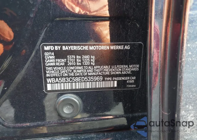 WBA5B3C58ED535969: 43830955