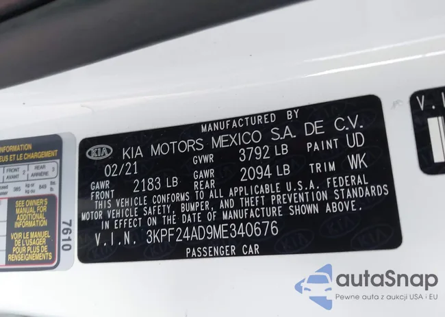 3KPF24AD9ME340676: 43831471