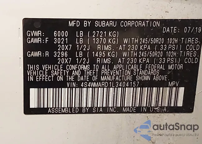 4S4WMARD1L3404157: 43830573