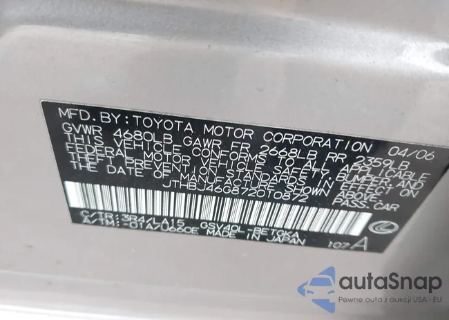 JTHBJ46G872010872: 43830666