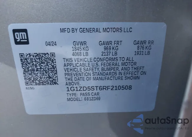 1G1ZD5ST6RF210508: 43832064