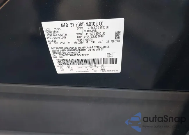 1FM5K7D83FGC39644: 43832146