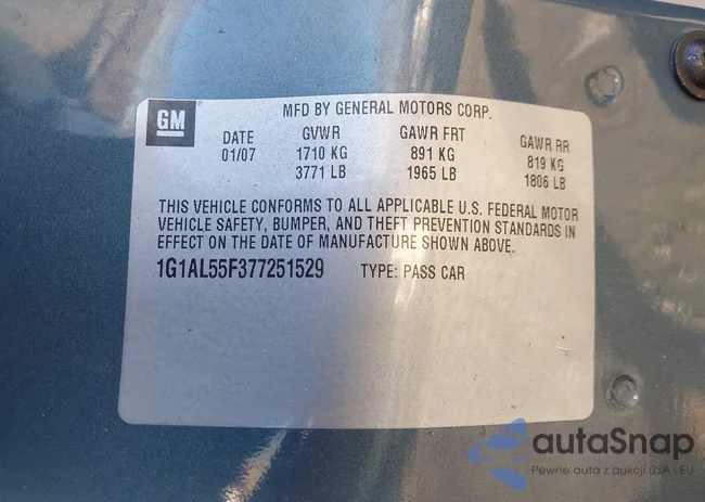 1G1AL55F377251529: 43832166