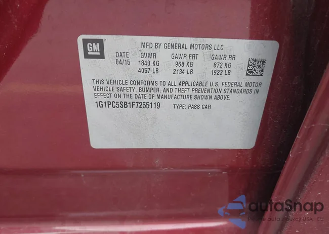 1G1PC5SB1F7255119: 43832301