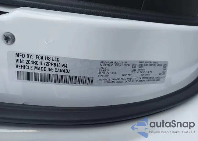 2C4RC1L72PR618594: 43832430