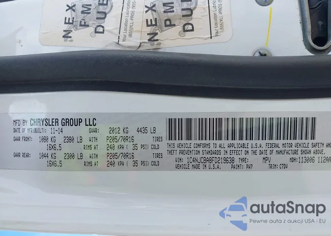 1C4NJCBA8FD219638: 43831701