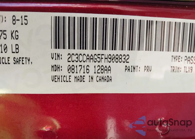 2C3CCAAG5FH908832: 43831798