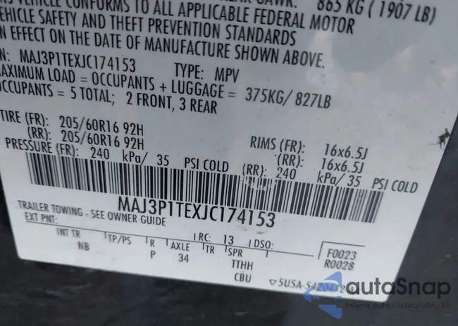 MAJ3P1TEXJC174153: 43832988