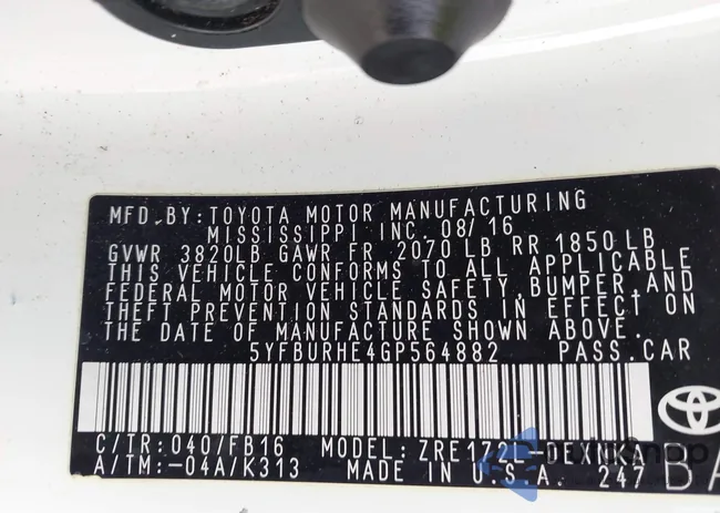 5YFBURHE4GP564882: 43833036