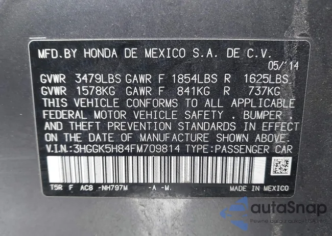 3HGGK5H84FM709814: 43833040